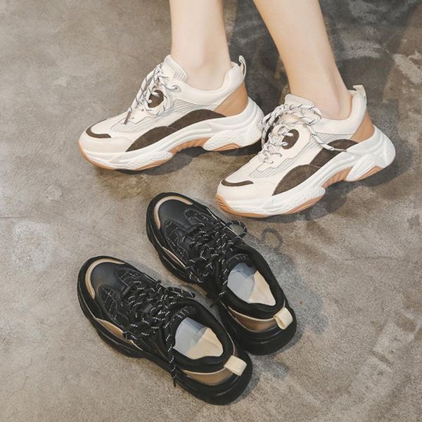 

2020 women's casual mesh shoes spring for ladies dropshipping fashion platform zapatos flat shoes women ropa casual mujer new, Black