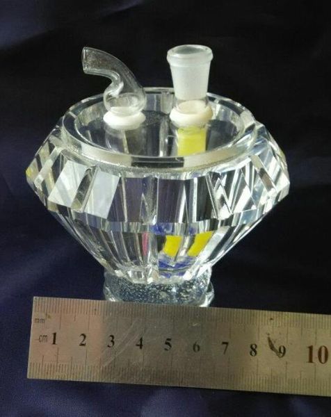 b01Diamond Crystal Pot Glasbongs Zubehör – Glaspfeifen bunte Mini-Mehrfarben-Handpfeifen Bestes Löffelglas