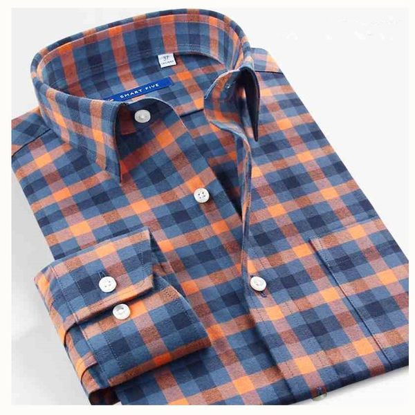 

smart five casual shirt long sleeve pattern plaid mens shirts flannel 100% cotton shirts for male fashion sfl5t296, White;black