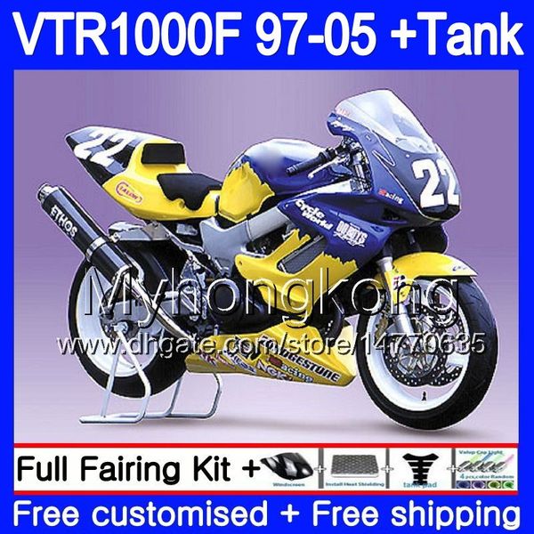 Corpo per HONDA VTR1000F SuperHawk 97 98 99 03 04 05 256HM.32 VTR 1000 F 1000F Non da corsa VTR1000 F 1997 1998 1999 2003 2004 2005 Carenatura