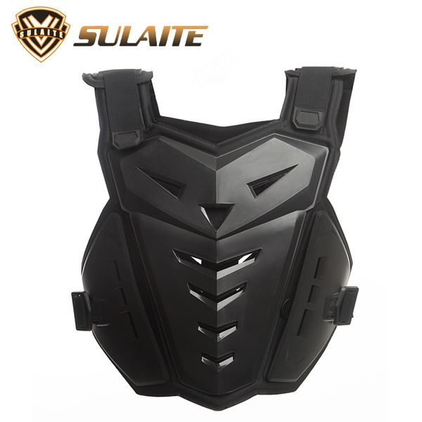 

sulaite new breathable motorcycle racing back support armor knight outdoor sports protective gear shockproof chest protector, Black;blue