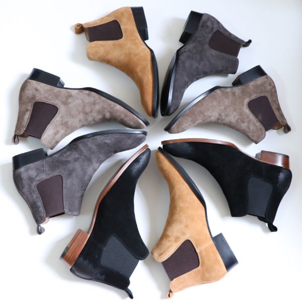 

men size boots suede common projects sneakers super star ankle boots flat winter boots mens casual fashion outdoor designer shoes, Black