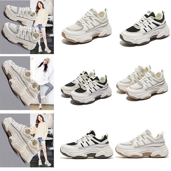

wholesale platform women old dad shoes triple white black fashion breathable comfortable trainer sport designer sneakers 35-40
