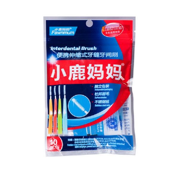 

fawn mum pushpull interdental brush orthodontic dental cleaning brushes adults massage gums toothpick 10pcs 07 08 10 12mm7080933