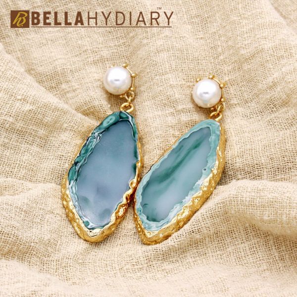 

fancy golded wedding resin fake pearl earrings drop earrings for women jewelry statement gifts for women accessories brinco, Silver