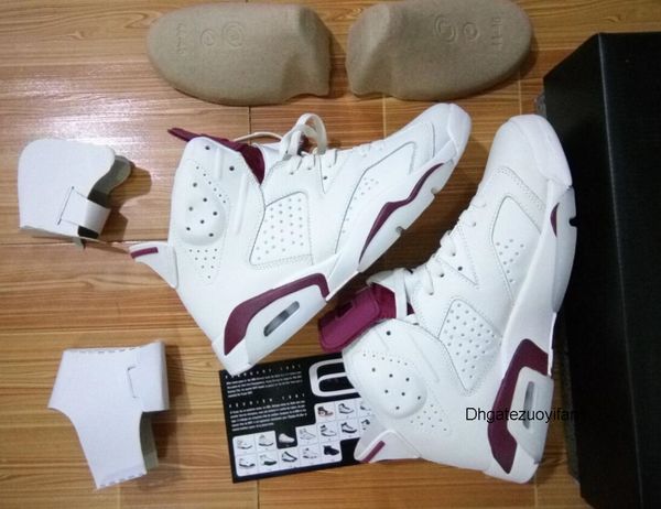 

новые высококачественные ботинки баскетбола горячий новый 6 кармина инфракрасного oreo красных черные спортивных тапок обуви онлайн горячая