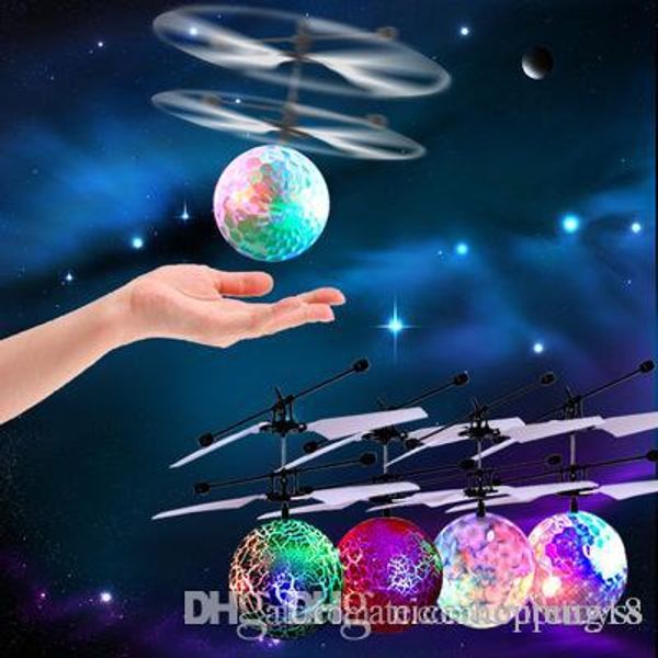 

9 types rc drone flying copter ball aircraft helicopter led flashing light up toys induction electric toy sensor kids children christmas