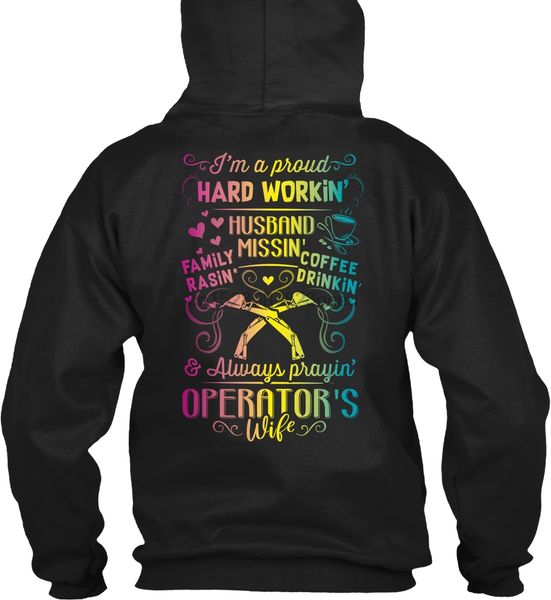 

men hoodie long sleeve operator's wife christmas special(1) women streetwear, Black
