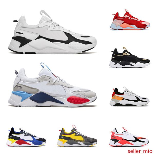 

rs-x reinvention toys men women casual shoes triple black red blast tracks mens breathable trainers platform sneakers size 36-45