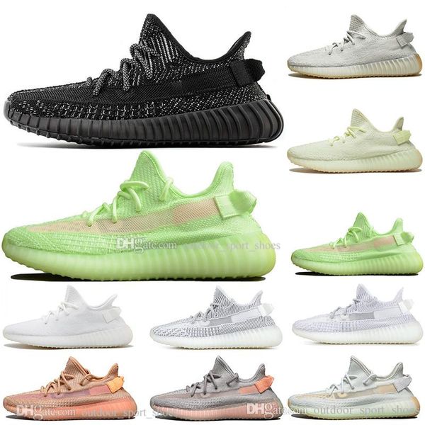

kanye west clay v2 static reflective rainbow discoloration mens running shoes hyperspace true form women fashion sport designer sneaker