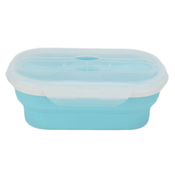 

путешествия складные силикон lunch box кухня холодильник организатор контейнер для хранения посуда для приготовления в микроволновой печи