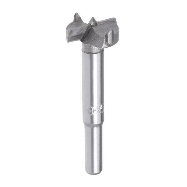 

uxcell forstner wood boring drill bit 25mm dia hole saw carbide tip round shank cutting for hinge plywood mdf cnc tool