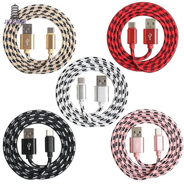 

100pcs/lot 2a fast charging micro usb/typr-c cable for android mobile phone data sync charger cable for samsung xiaomi