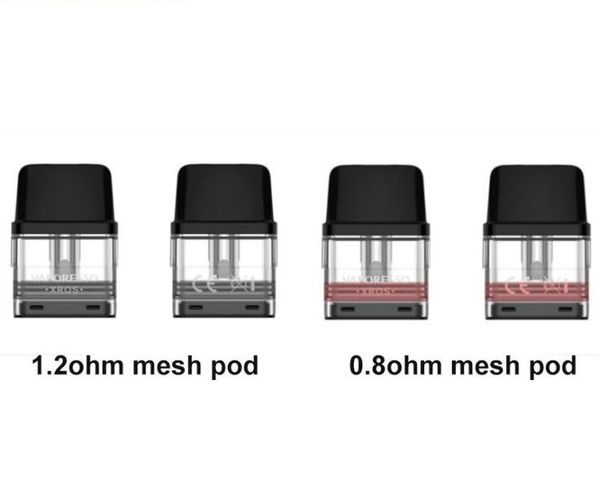 

Vaporesso XROS Pod Cartridge 2ml 1.2ohm/0.8ohm Mesh Pod 2pcs empty vape pen cartridges packaging for DL or MTL vaping