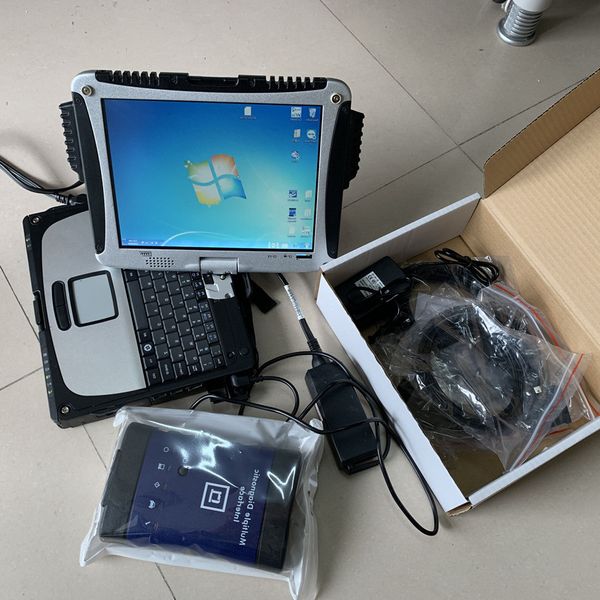 

mdi scanner multiple diagnostic tool interface software with lapcf19 touch screen computer 2 years warranty cables full set