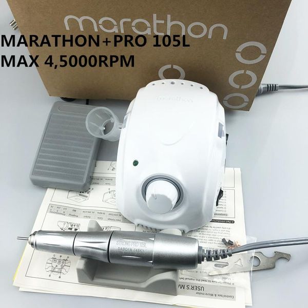 

new strong чемпион-3 марафон strong 210 pro 105l ручка 45000 обороты electric nail drill forte 210 nail art новый инструмент, Silver
