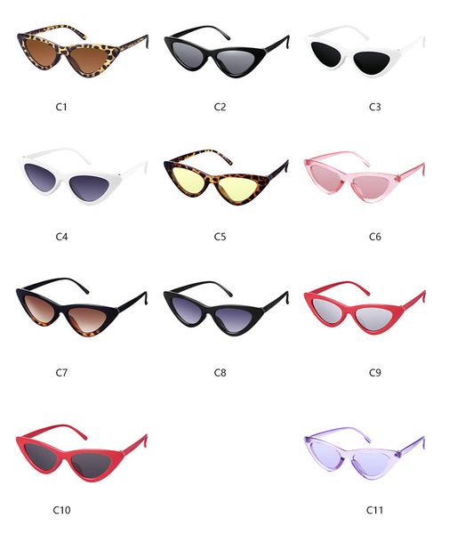 

2020 Cat eye women fashion sunglasses brand woman vintage triangular cateye Female Glasses Sexy sunglasses