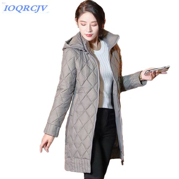 

new wadded jacket women 2018 winter thick warm hooded plus size slim female diamond plaid winter cotton coat ioqrcjv n187, Black;brown