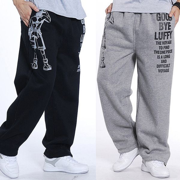 

men harem tactica pants thick velvet casual sagging cotton pants men trousers plus size sporting pant mens joggers feet pants5xl, Black