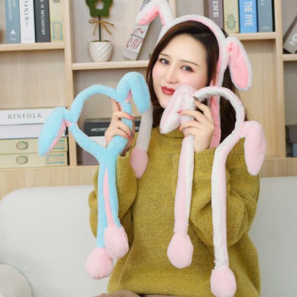 

winter fluffy plush headband cute moving airbag ears warmer hair hoop gift party favors dance toy p props