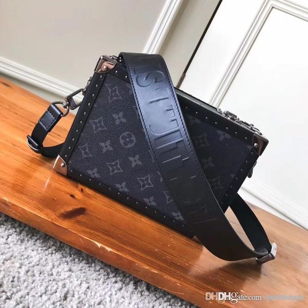 

lovuitto soft trunk black monograms neon m20101 black box bag size: 23*16.5*8cm