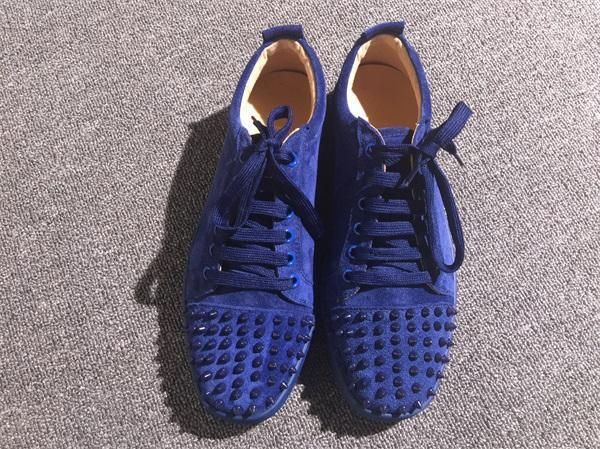 

designs fashion spike loafer dress shoes red bottom sneaker luxury party wedding shoes genuine leather spikes lace-up casual shoe t16, Black