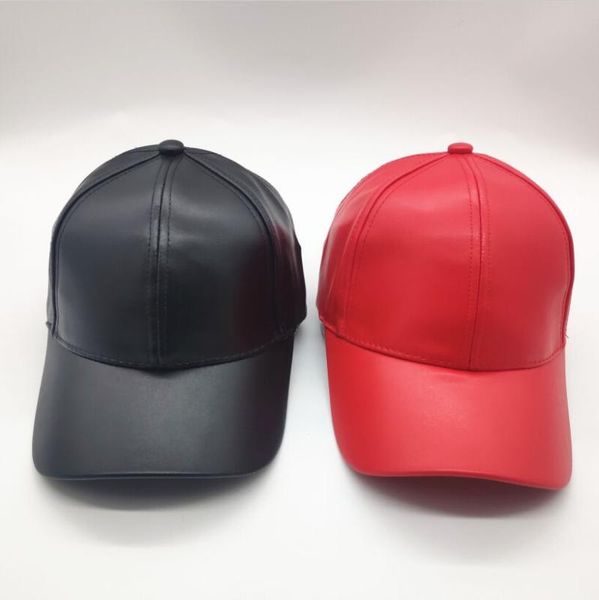 

new winter women casual faux leather snapback hat men adjustable artificial leather baseball caps sun hat casquette gorras, Blue;gray