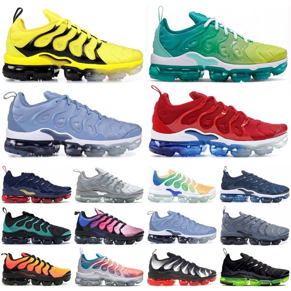 

trainers plus be true tn running triple black white lemon lime grid print designer shoes bumblebee men women golf sneakers outdoor