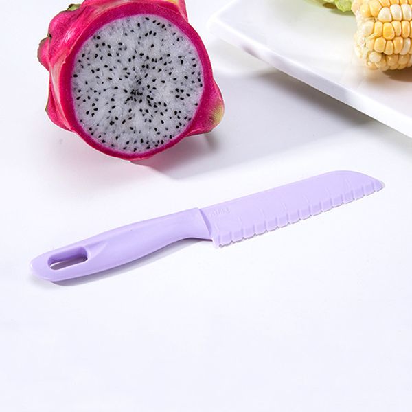 

for bread lettuce kitchen knife kids chef toddler cooking knive plastic fruit knife safe children paring knives sawtooth cutter
