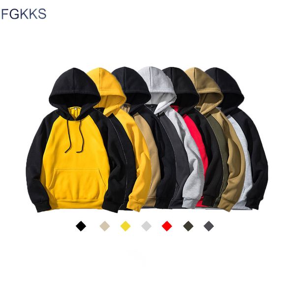 

fgkks new brand fashion hoodies men's clothes autumn sweatshirts men hip hop streetwear hoody man's clothing eu size, Black