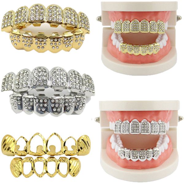 

gold plated hip hop grillz teeth bottom grill set new jewelry