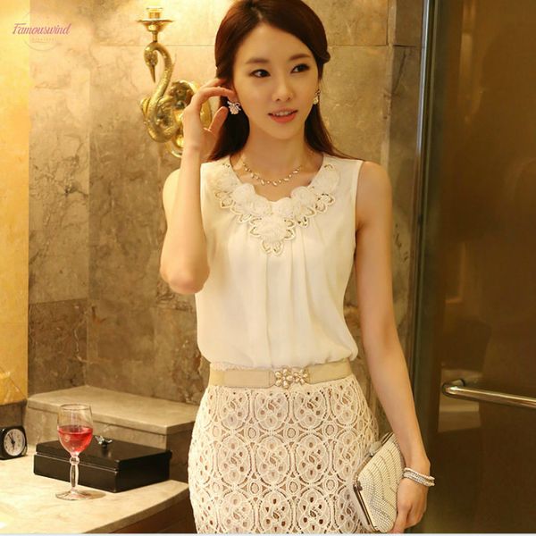 

womens clothing new women blouses sleeveless straps bottoming shirt wrinkled white chiffon shirt plus size s 6xl