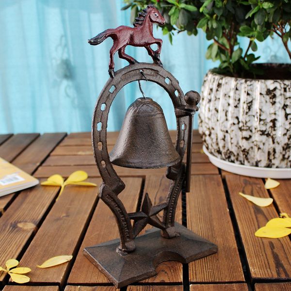 Cast Iron Horse Dinner Table Bell Desk Service Bell Metal Craft
