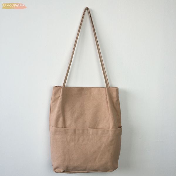 

cotton canvas women shoulder bag foldable eco handbags casual beach shopper bag 2020 lady tote bags summer