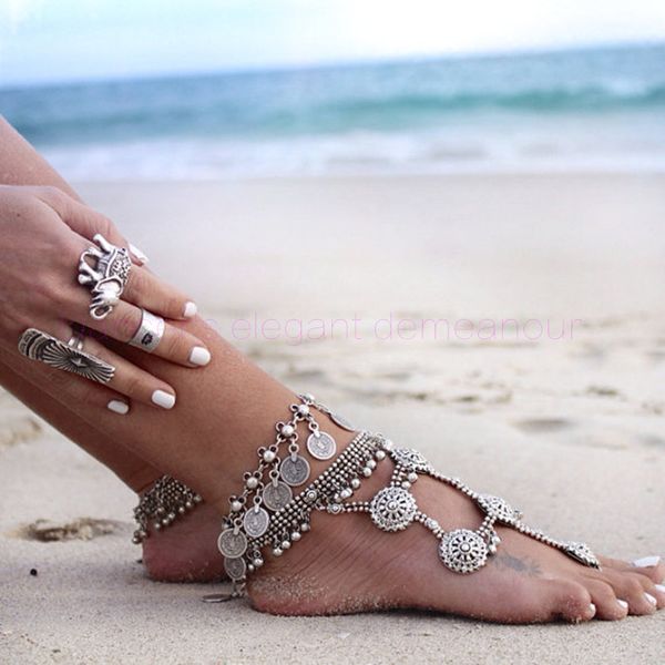 

new belly dance accessories coins belly dance anklet/bracelet ladies sandy beach accessories sandy beach anklet/bracelet 1pair, Black;red