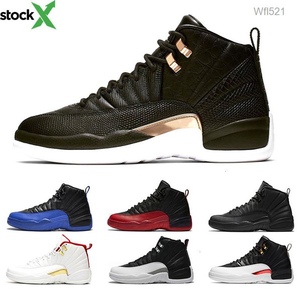 

discount 12 men basketball shoes 12s midnight black fiba white grey reverse taxi game royal flu game mens trainer sports sneakers wholesale