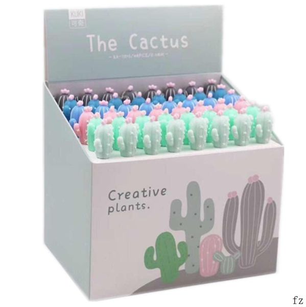 

96 pcs cactus gel pens signature pen neutral pen school office supply promotional gift
