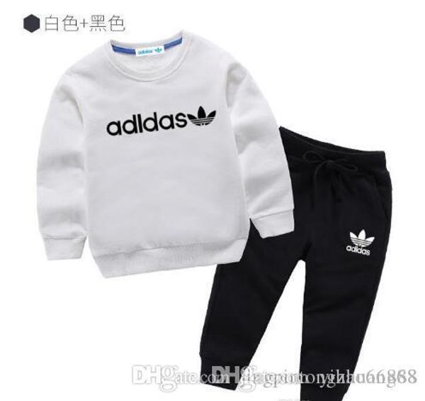 

горячий продавать моды классический стиль childrens новые для мальчиков и девочек 2-11 лет классический спортивный костюм младенца младенца, Black