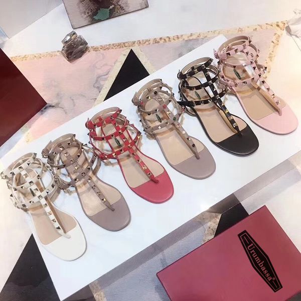 

Women 039 gladiator hoe 2019 ummer real leather rivet andal eu35 41 ize by652