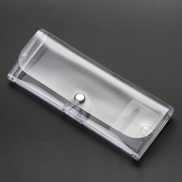 

durable polarizer box transparent pvc wider glasses presbyopic glasses case polarized lens case