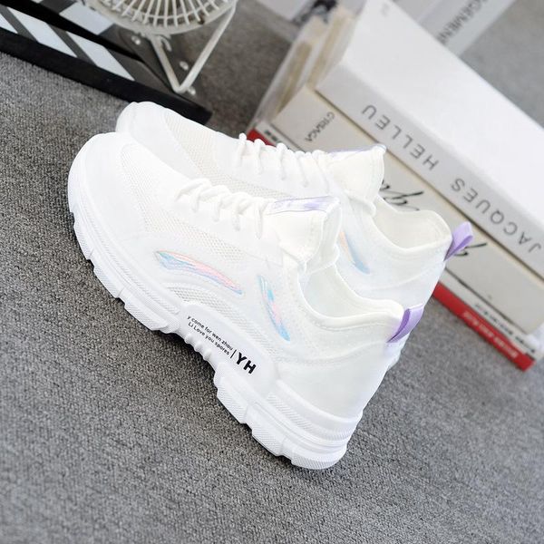 

summer small white shoes women 2019 summer wild style flat bottom student net shoes women breathable mesh flat flat sneakers size 35-40