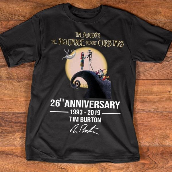 

кошмар перед рождеством 26-й годовщине тима футболки, White;black