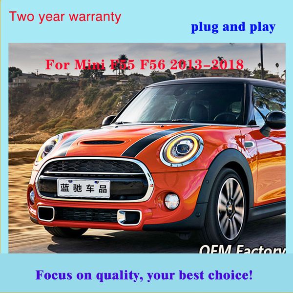 

car styling for mini f55 f56 cooper led headlights for f57 all led 2013-2018 head lamp angel eye drl+turn signal front light