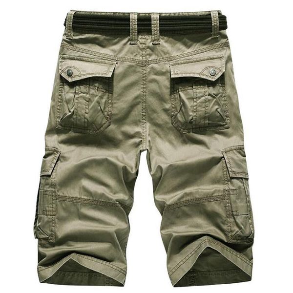 

summer cargo shorts men cotton casual men short pants brand clothing cargo shorts, White;black