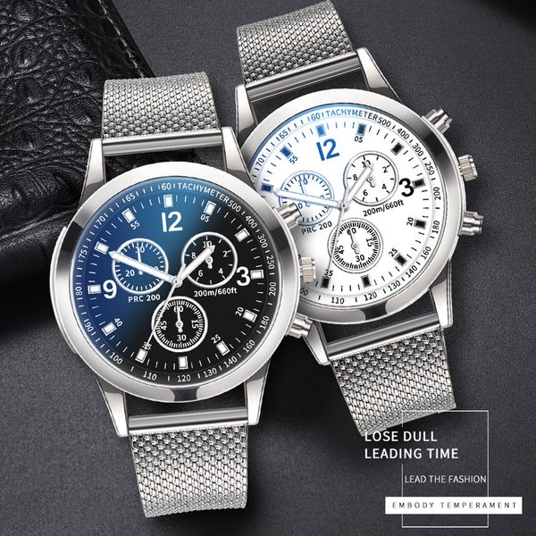 

2019 men watch multifunctional luxury quartz stainless steel silicone belt watch casual business wristwatches relogio masculino, Slivery;brown