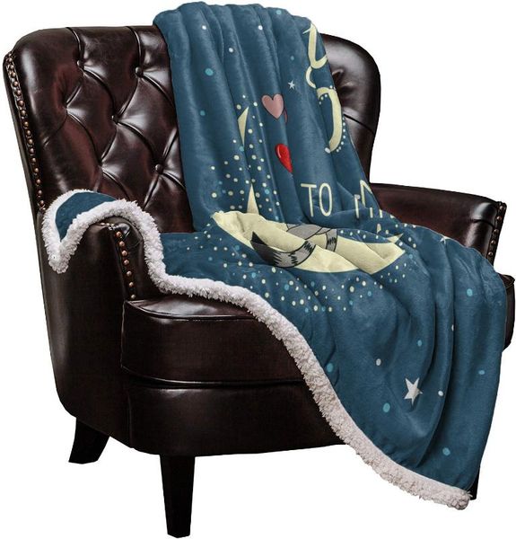

double throw одеяло sherpa микрофибры comfort i love you to луны и обратно lamb кашемир одеяло покрывало диван-кровать обложка