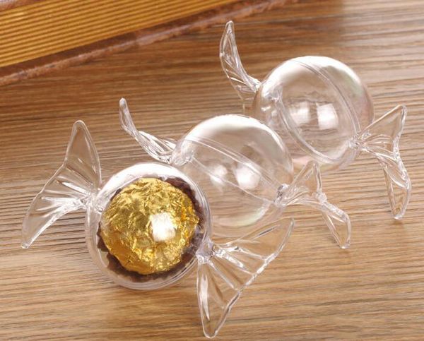 

plastic lovely candy shape round chocolate candy boxes wedding birthday decoration party supplies gift wrap xd23412