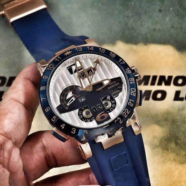 

Мужские наручные часы с автоподзаводом, 44 мм