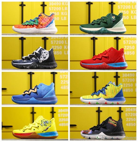 

2019 новое прибытие мужская обувь кирие тв pe баскетбольная обувь верхнего качества 20-я годовщина губка х ирвинга 5s v five luxury sports т