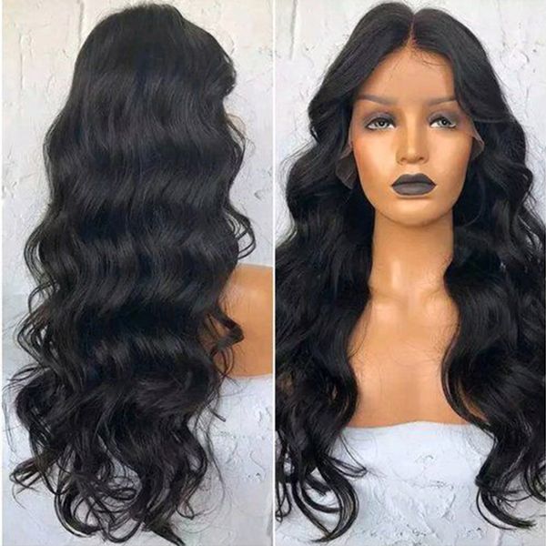 

boby wave pre plucked human hair wigs for black women 9a brazilian full lace wig with baby hair virgin lace front wig, Black;brown